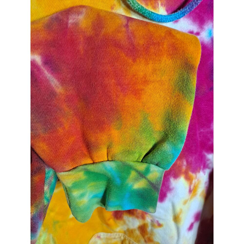 Senior Week Men's Multicolor Tie Dye Ocean City Long Sleeve Fleece Hoodie Size L - Picture 6 of 8